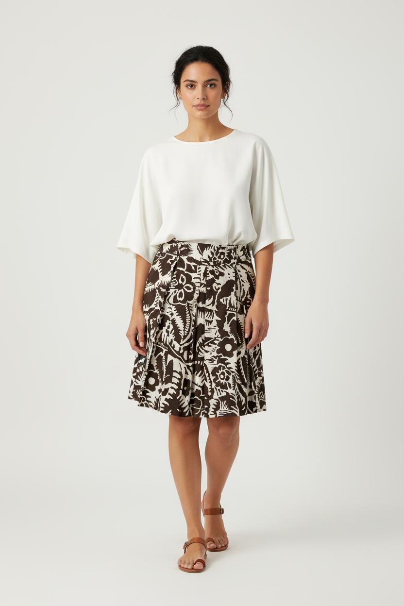 Jupe noir et blanc - Taille L/40