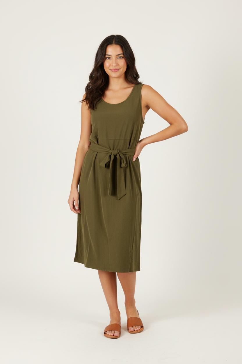 Robe kaki - Taille S/36