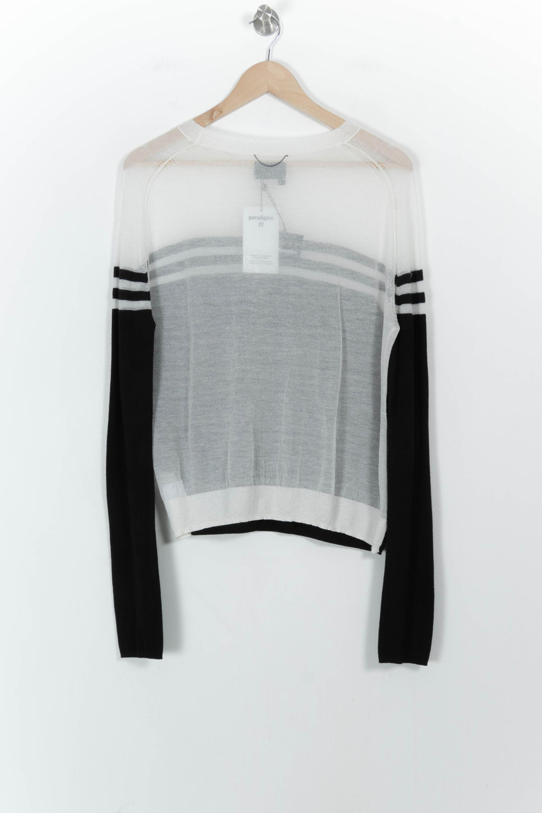 Pull Noir et Blanc - Taille M/38 de la marque The Kooples - Sport | PARAD32249 - Vendu par Paradigme - Image 4