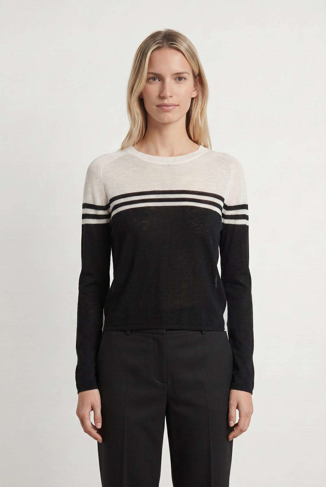 Pull Noir et Blanc - Taille M/38 de la marque The Kooples - Sport | PARAD32249 - Vendu par Paradigme - Image 1