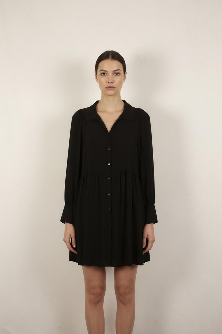 Robe Chemise Noire - Taille S/36