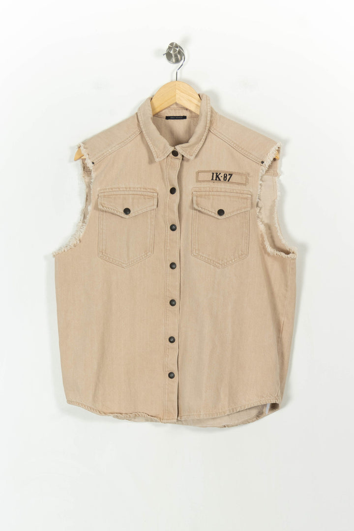 Veste Sans Manches Beige - Taille M/38 de la marque IKKS | PARAD32344 - Vendu par Paradigme - Image 2
