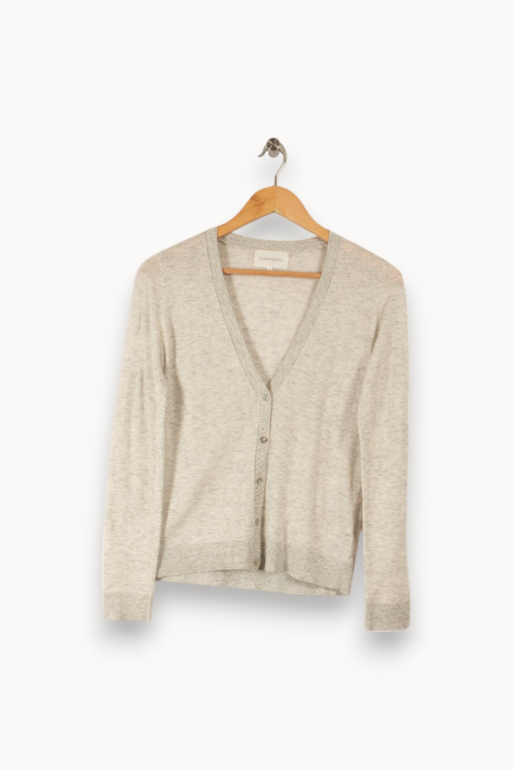 Cardigan gris - Taille S/36 de la marque Sud express | PARAD32387 - Vendu par Paradigme - Image 1
