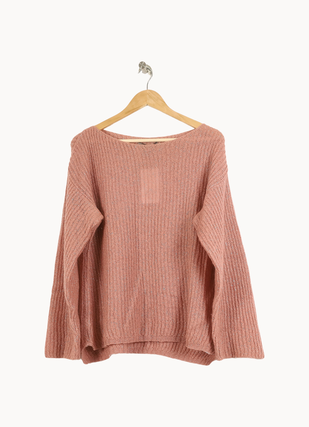 Pull Rose - Taille L/40 de la marque La Fée Maraboutée | PARAD32418 - Vendu par Paradigme - Image 2