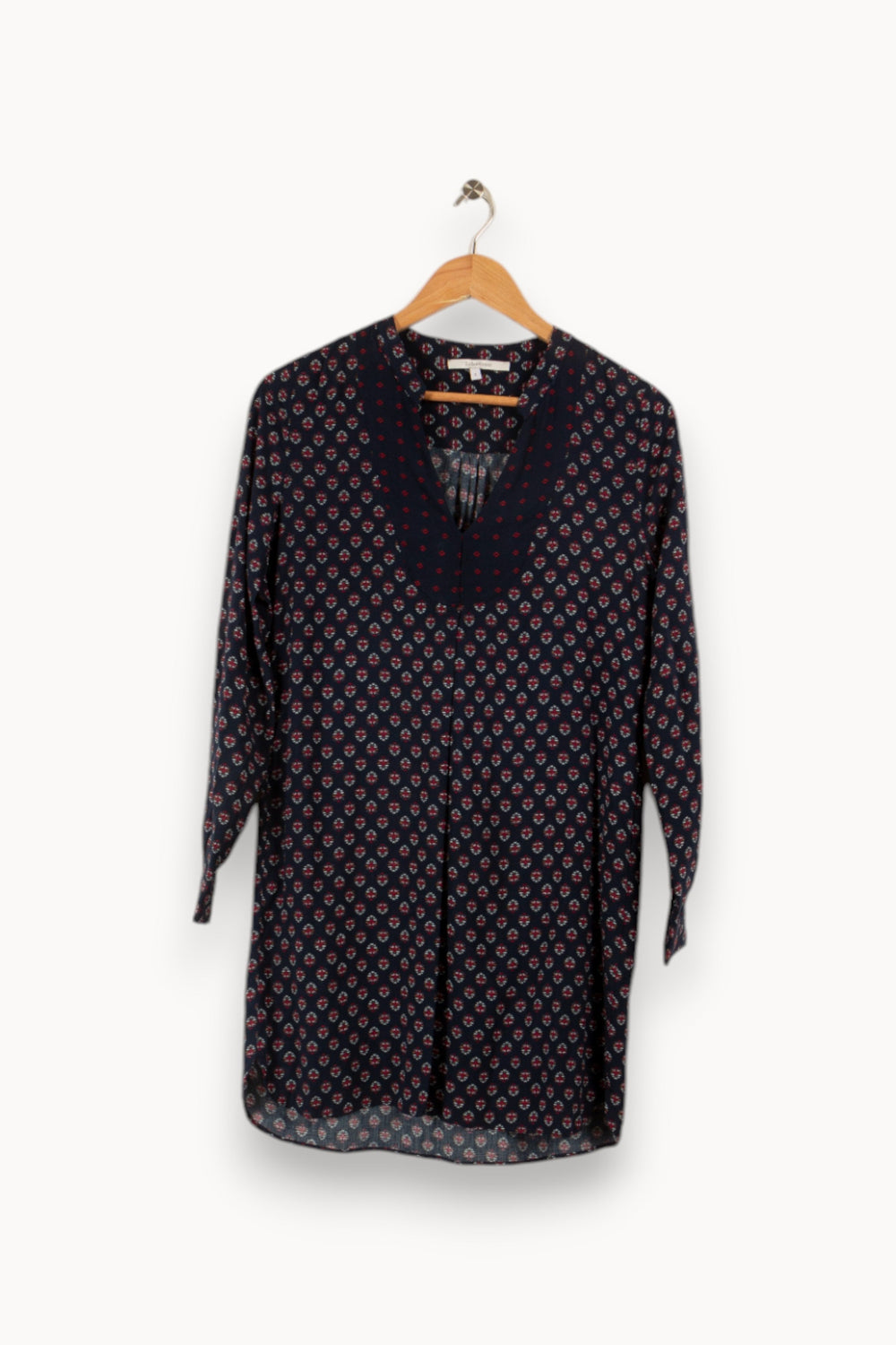 Robe bleue avec motifs - Taille S/36