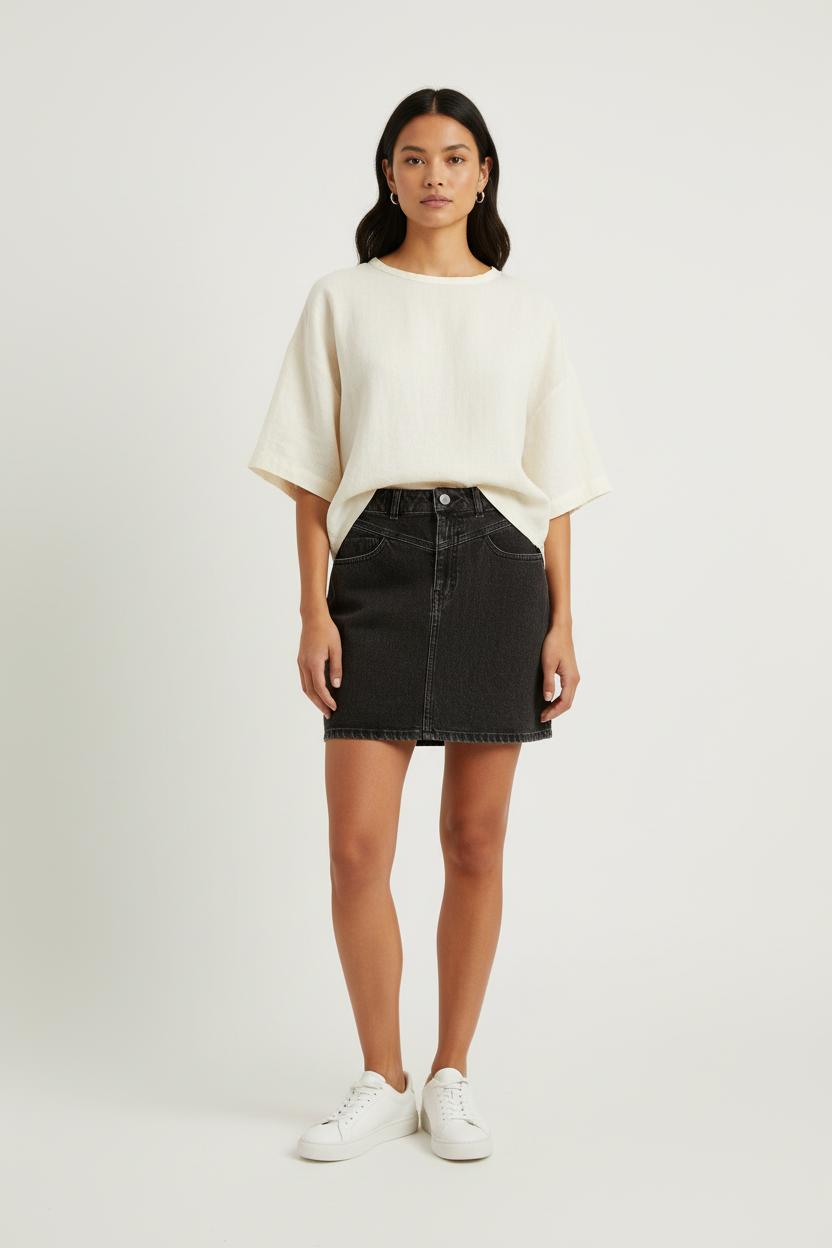 Jupe en jean noire - Taille XS/34