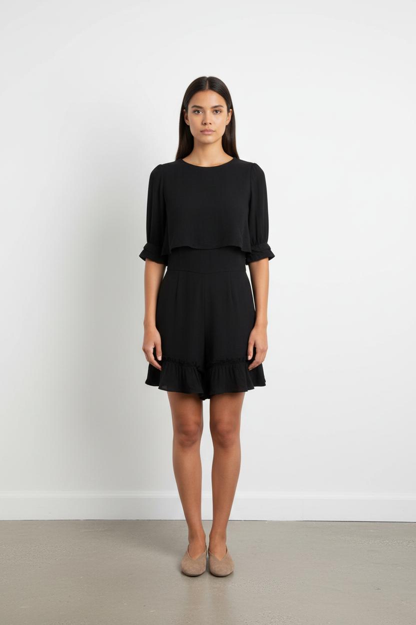 Combishort noir - Taille XS/34