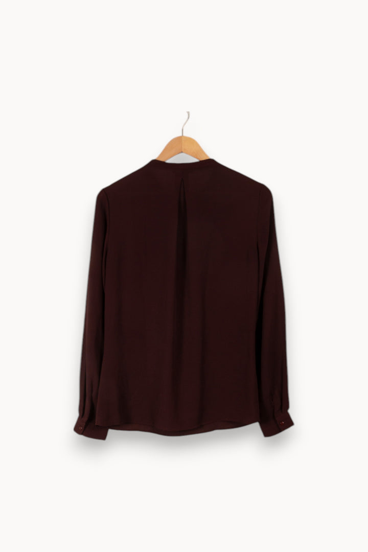 Blouse Bordeaux - Taille XS/34 de la marque ZAPA | PARAD32539 - Vendu par Paradigme - Image 3