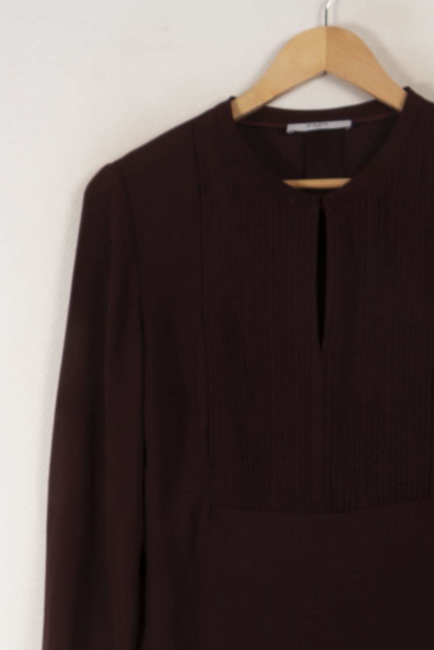 Blouse Bordeaux - Taille XS/34 de la marque ZAPA | PARAD32539 - Vendu par Paradigme - Image 2