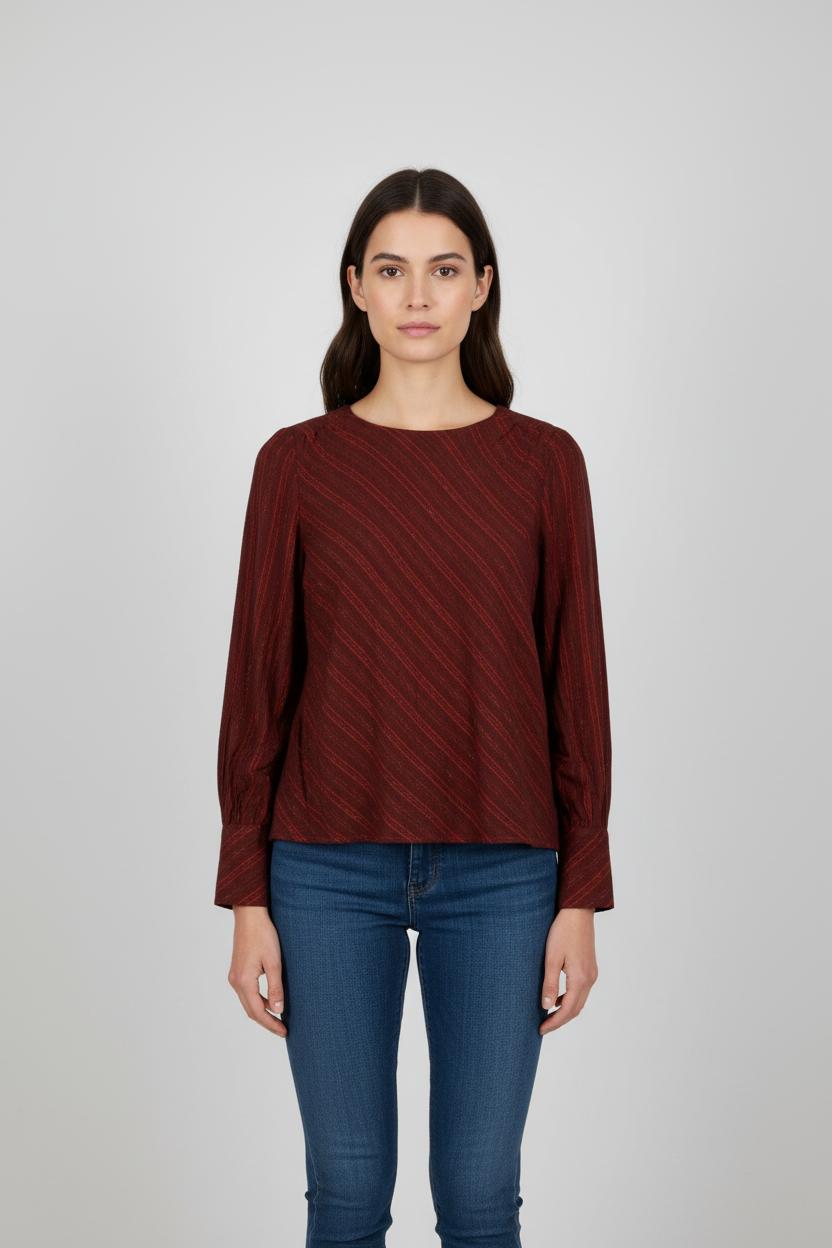 Blouse Bordeaux - Taille S/36
