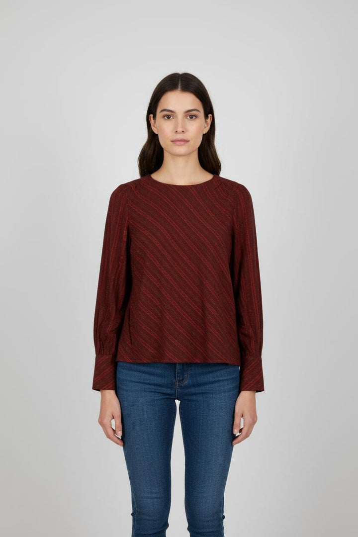 Blouse Bordeaux - Taille S/36