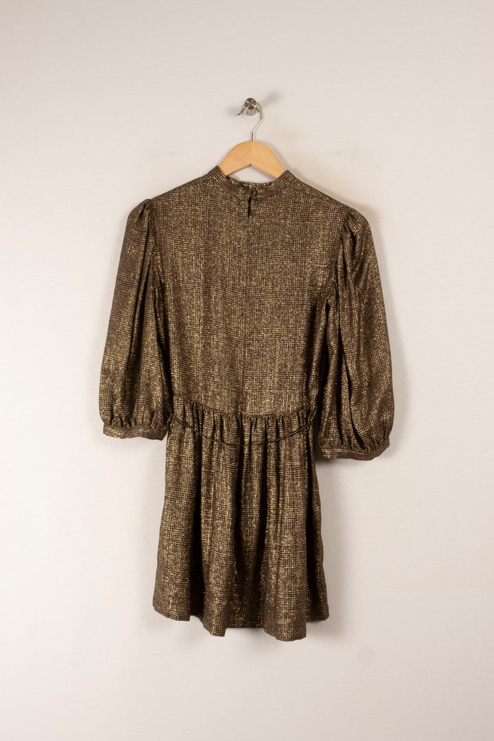 Robe Courte Or - Taille XS/34 de la marque Sessùn | PARAD32575 - Vendu par Paradigme - Image 4