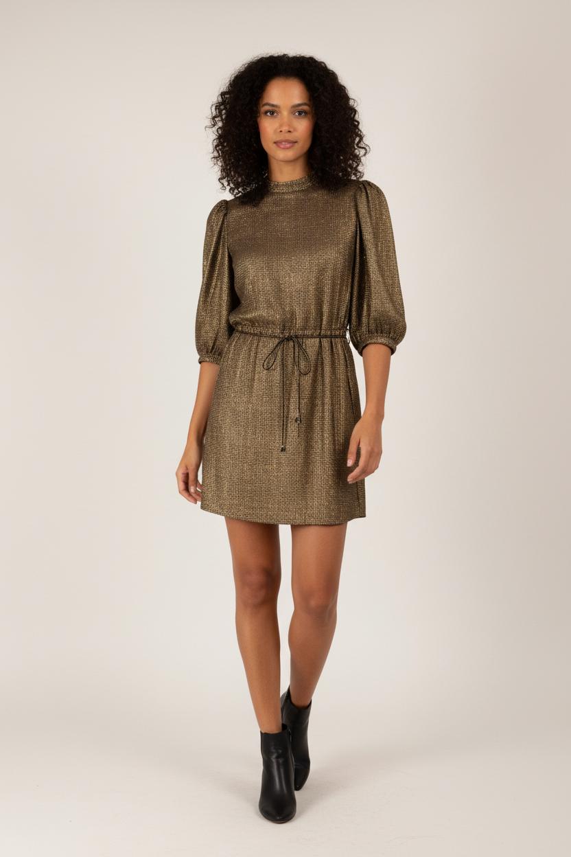 Robe Courte Or - Taille XS/34 de la marque Sessùn | PARAD32575 - Vendu par Paradigme - Image 1