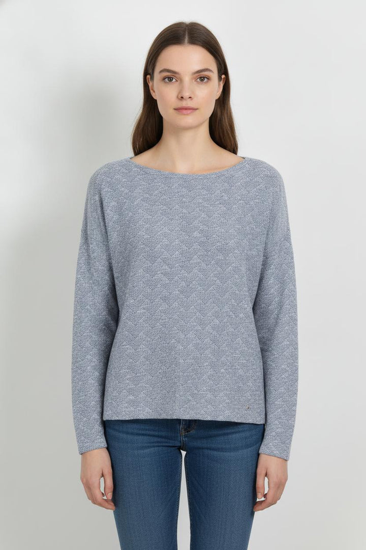 Pull Bleu clair et Blanc - Taille M/38 de la marque Des petits hauts | PARAD32581 - Vendu par Paradigme - Image 1