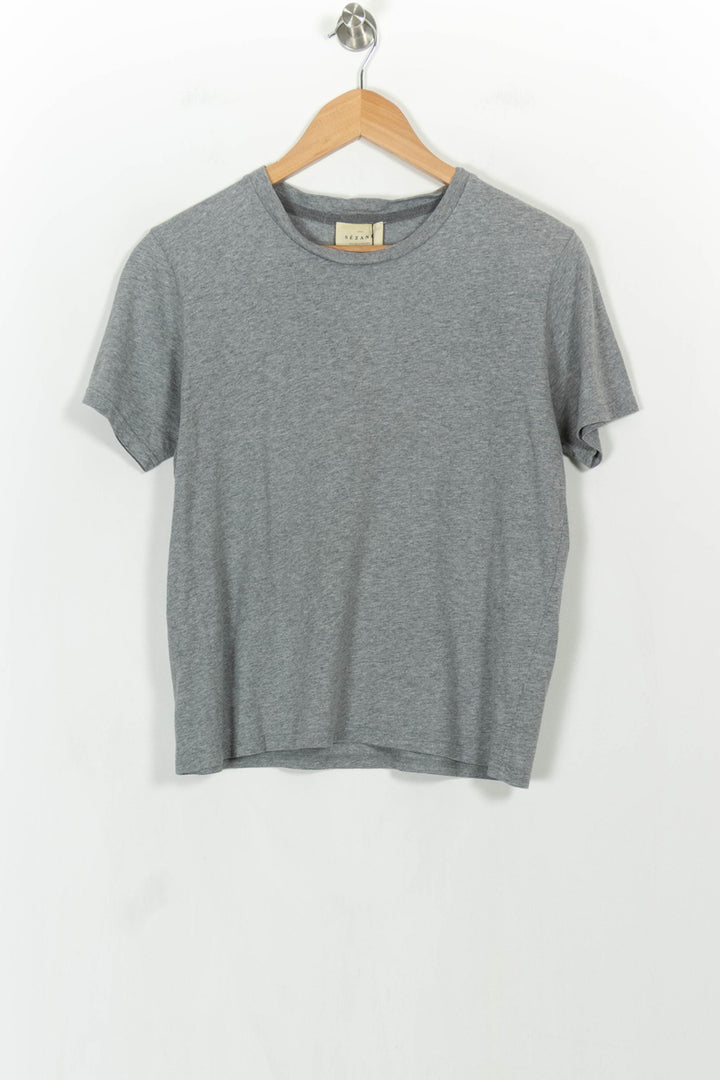 Tee-shirt Gris - Taille XS/34 de la marque Sézane | PARAD32601 - Vendu par Paradigme - Image 2
