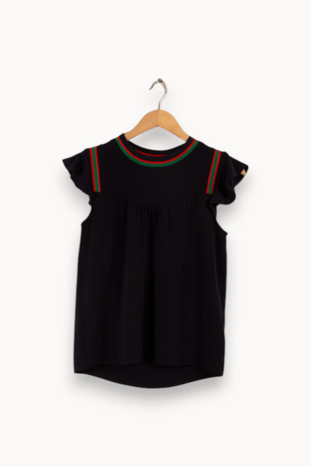 Blouse bleu foncé avec détails - Taille S/36 de la marque Grace & Mila | PARAD32605 - Vendu par Paradigme - Image 3