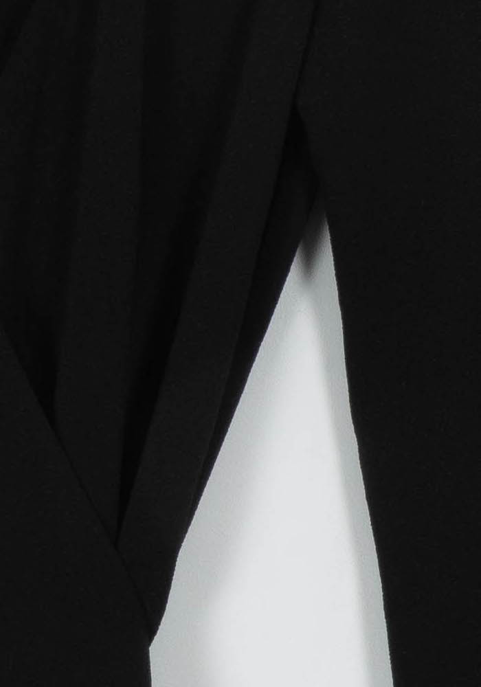 Robe Portefeuille Noire - Taille XS/34 de la marque Vanessa Bruno | PARAD32607 - Vendu par Paradigme - Image 3