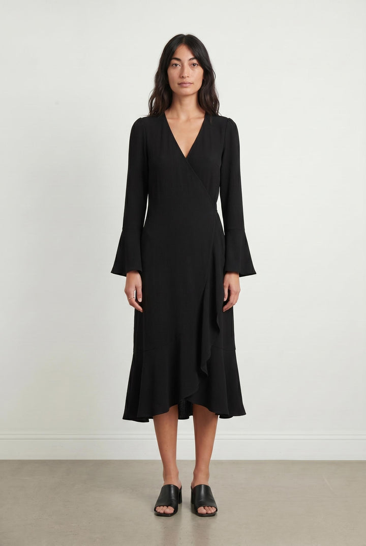 Robe Portefeuille Noire - Taille XS/34 de la marque Vanessa Bruno | PARAD32607 - Vendu par Paradigme - Image 1