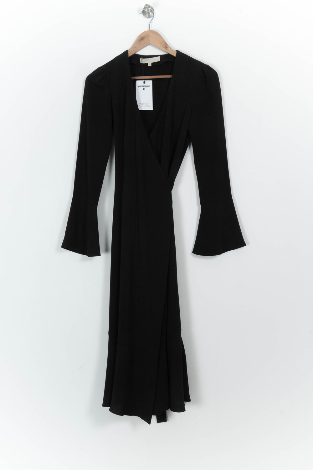 Robe Portefeuille Noire - Taille XS/34 de la marque Vanessa Bruno | PARAD32607 - Vendu par Paradigme - Image 2