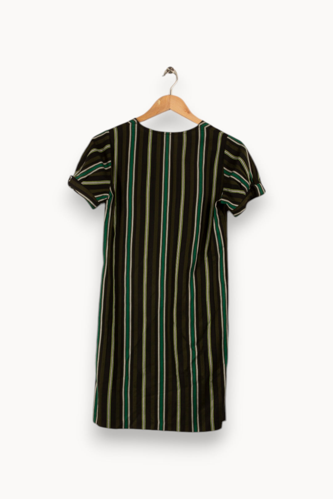 Robe verte rayée - Taille S/36 de la marque Claudie Pierlot | PARAD32609 - Vendu par Paradigme - Image 2