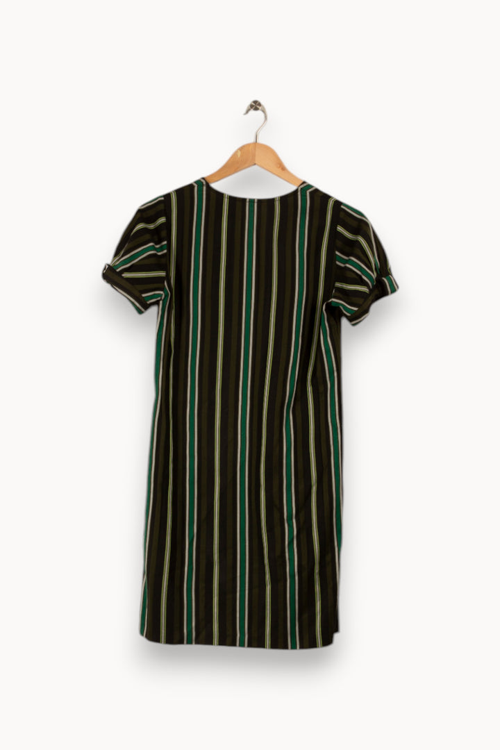 Robe verte rayée - Taille S/36 de la marque Claudie Pierlot | PARAD32609 - Vendu par Paradigme - Image 2