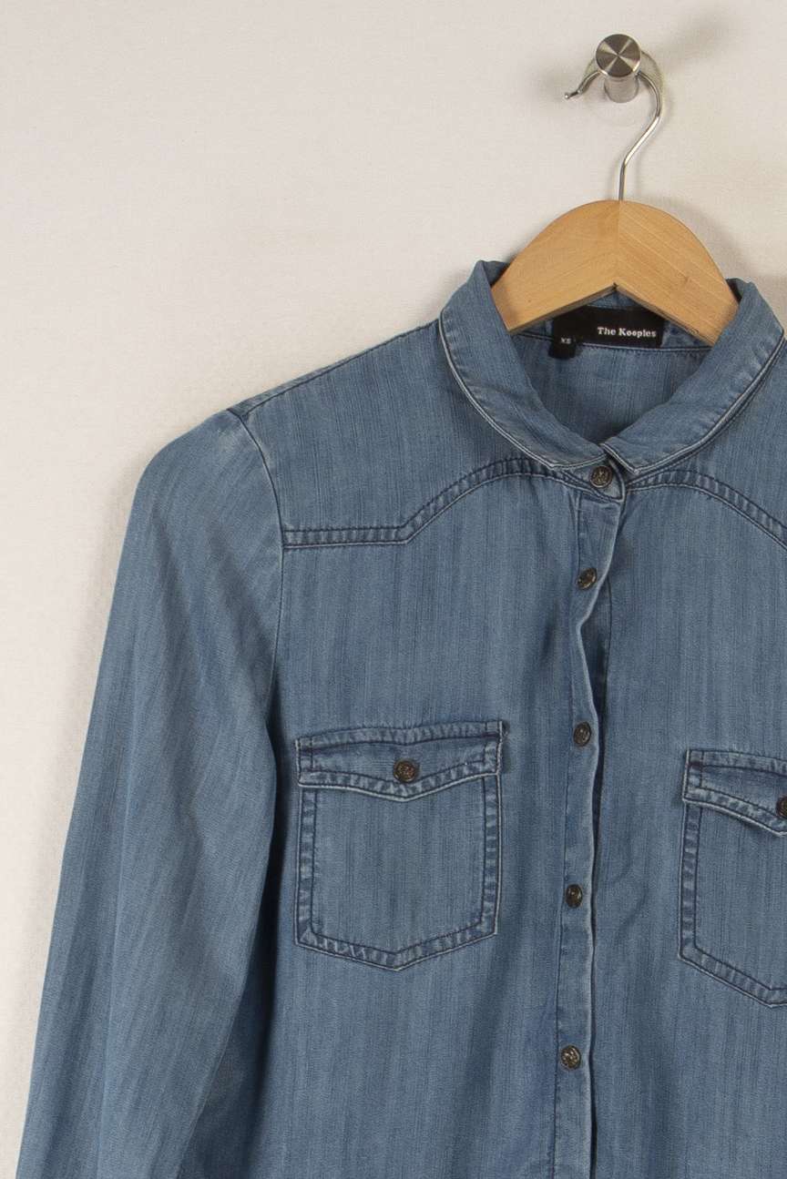 Chemise Bleue - Taille XS/34 de la marque The Kooples | PARAD32663 - Vendu par Paradigme - Image 2