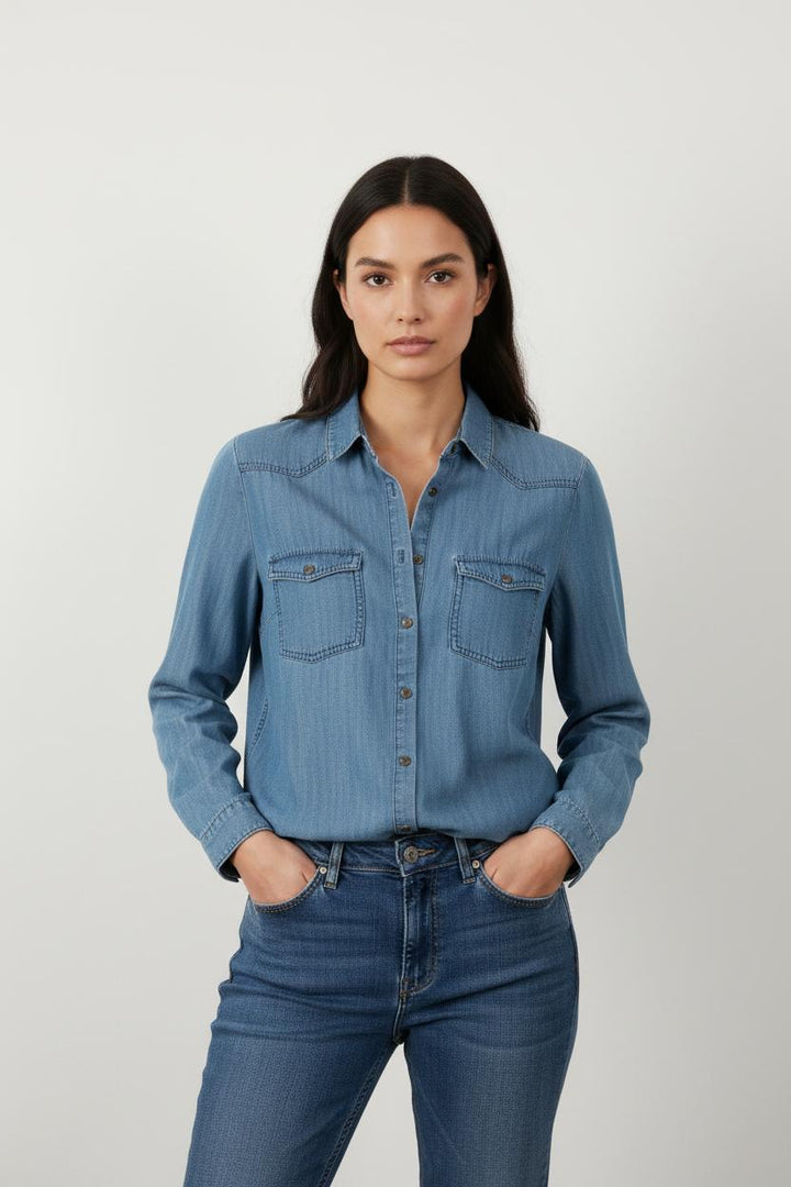 Chemise Bleue - Taille XS/34