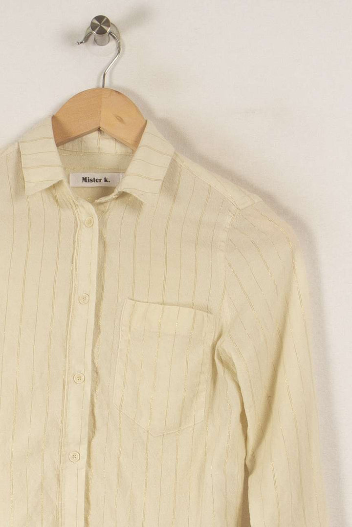Chemise beige - Taille S/36 de la marque Mister K | PARAD32668 - Vendu par Paradigme - Image 2