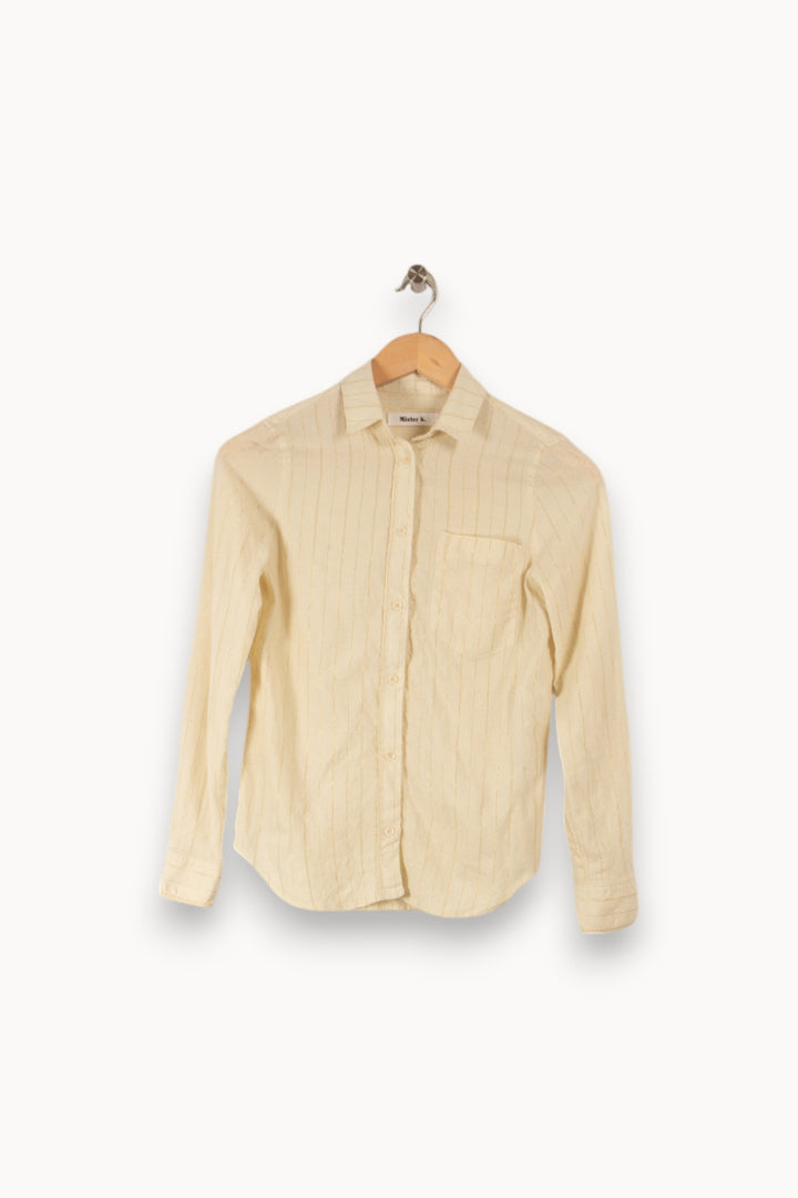 Chemise beige - Taille S/36 de la marque Mister K | PARAD32668 - Vendu par Paradigme - Image 1
