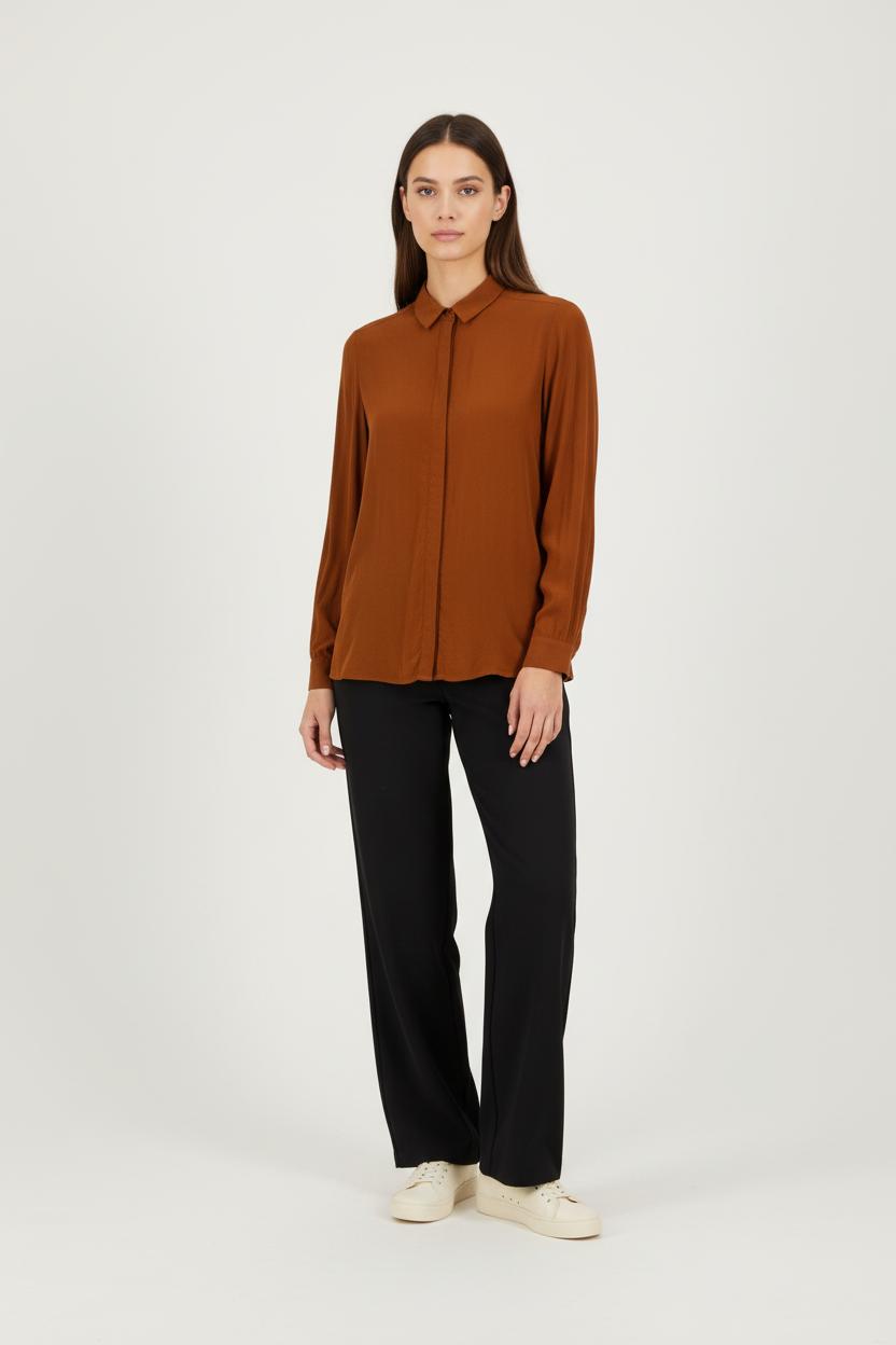 Chemise marron - Taille XS/34
