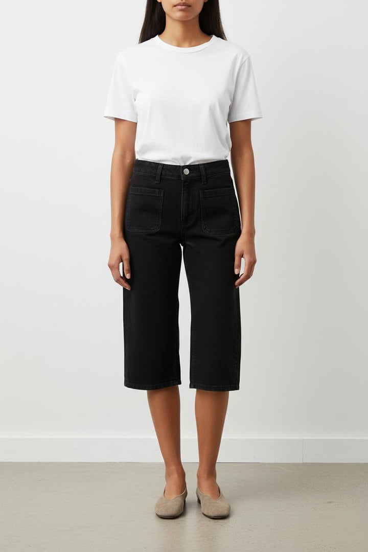 Short en jean noir - Taille XS/34