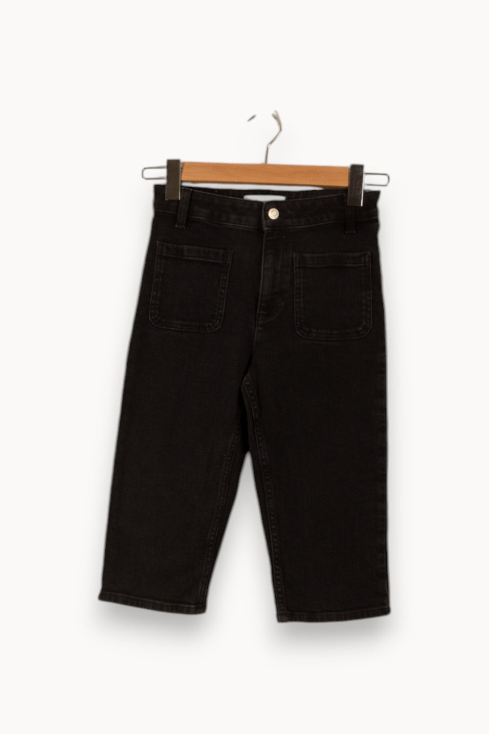 Short en jean noir - Taille XS/34 de la marque ba&sh | PARAD32722 - Vendu par Paradigme - Image 1