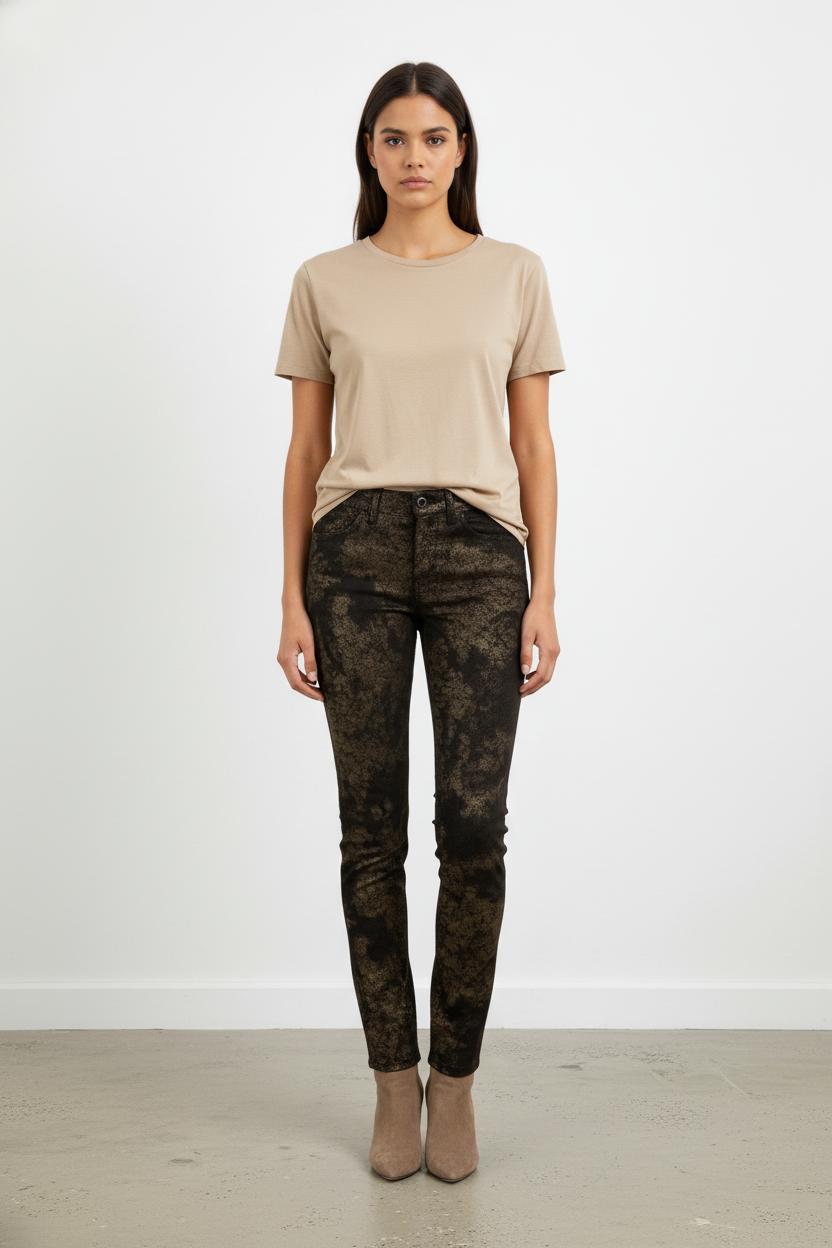Pantalon noir et doré - Taille XS/34