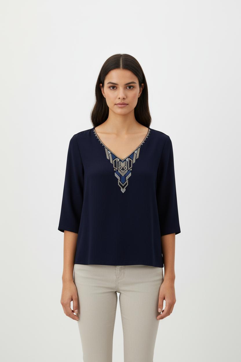 Blouse bleue - Taille S/36