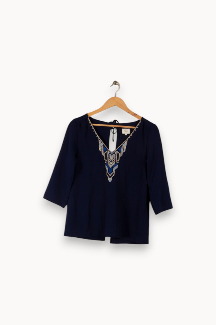 Blouse bleue - Taille S/36 de la marque Garance Paris | PARAD32747 - Vendu par Paradigme - Image 1