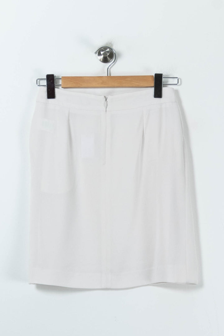 Jupe Plissée Blanche - Taille M/38 de la marque Tara Jarmon | PARAD32756 - Vendu par Paradigme - Image 4