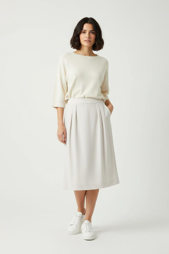 Jupe Plissée Blanche - Taille M/38 de la marque Tara Jarmon | PARAD32756 - Vendu par Paradigme - Image 1