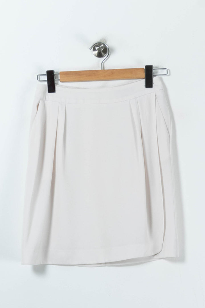 Jupe Plissée Blanche - Taille M/38 de la marque Tara Jarmon | PARAD32756 - Vendu par Paradigme - Image 2
