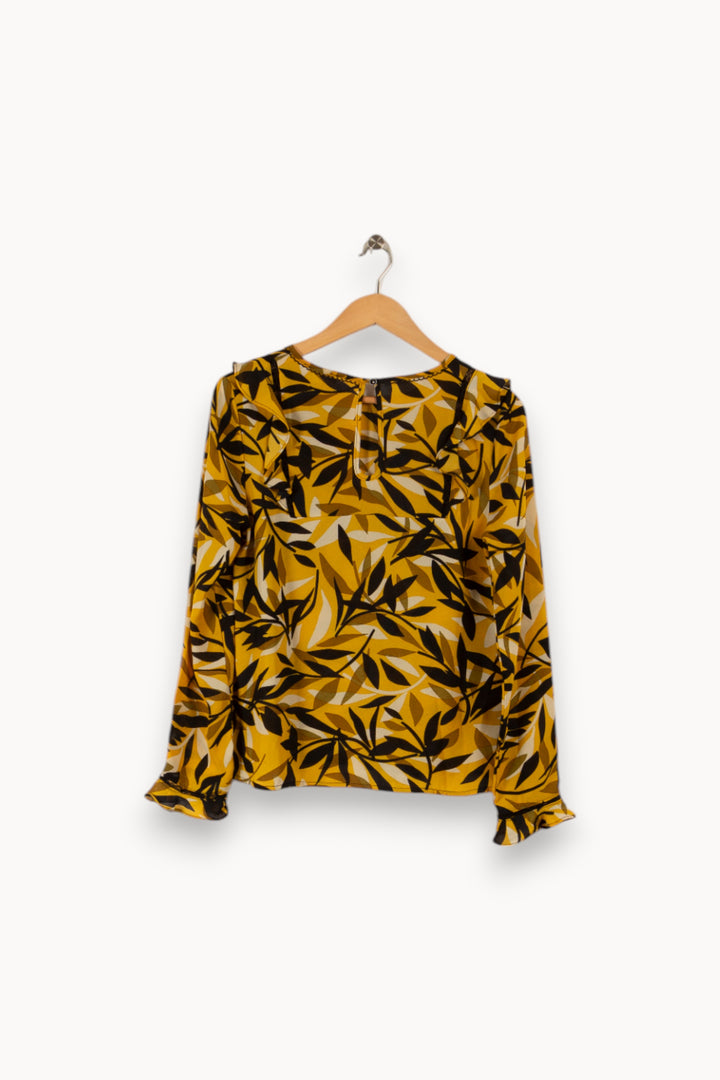 Blouse jaune à motifs - Taille S/36 de la marque Grace & Mila | PARAD32763 - Vendu par Paradigme - Image 2