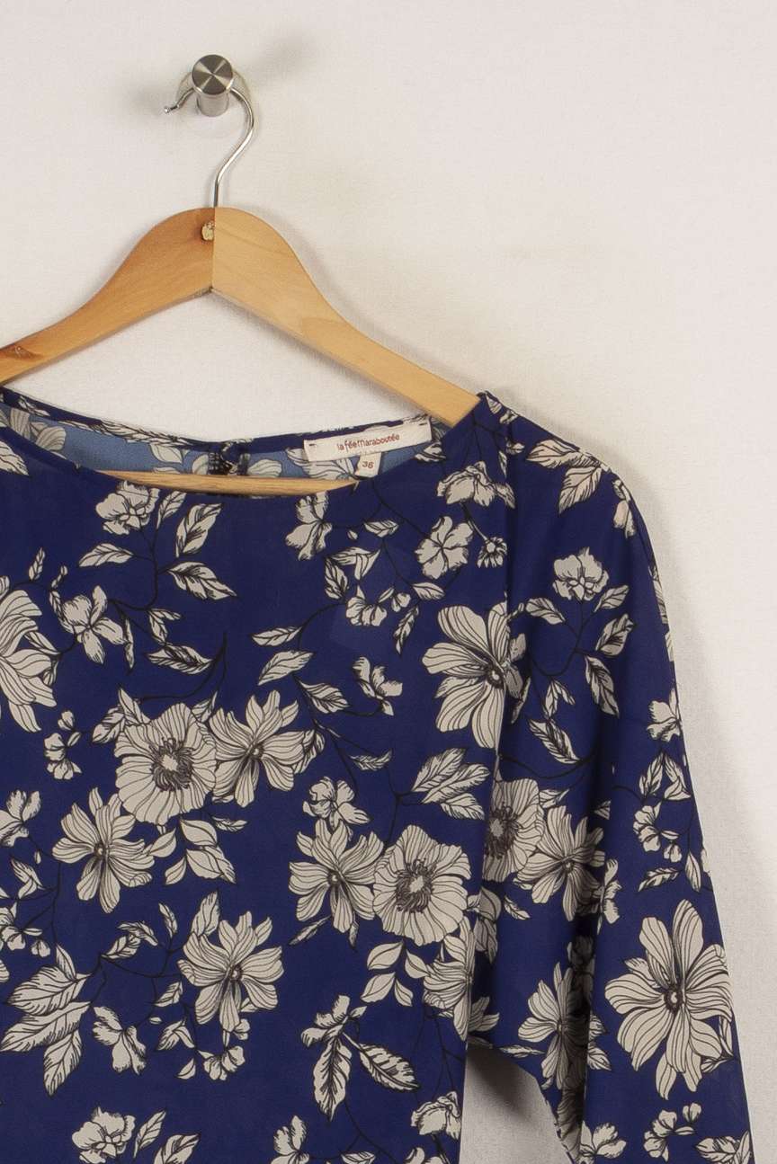 Robe violette à motifs - Taille S/36 de la marque La Fée Maraboutée | PARAD32766 - Vendu par Paradigme - Image 1