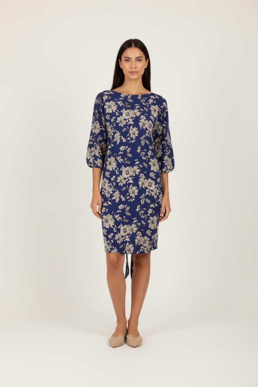 Robe violette à motifs - Taille S/36