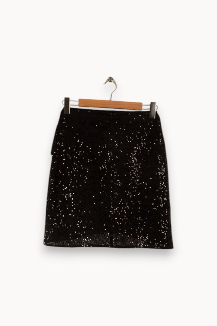 Jupe noire à sequins - Taille S/36 de la marque Suncoo | PARAD32769 - Vendu par Paradigme - Image 2