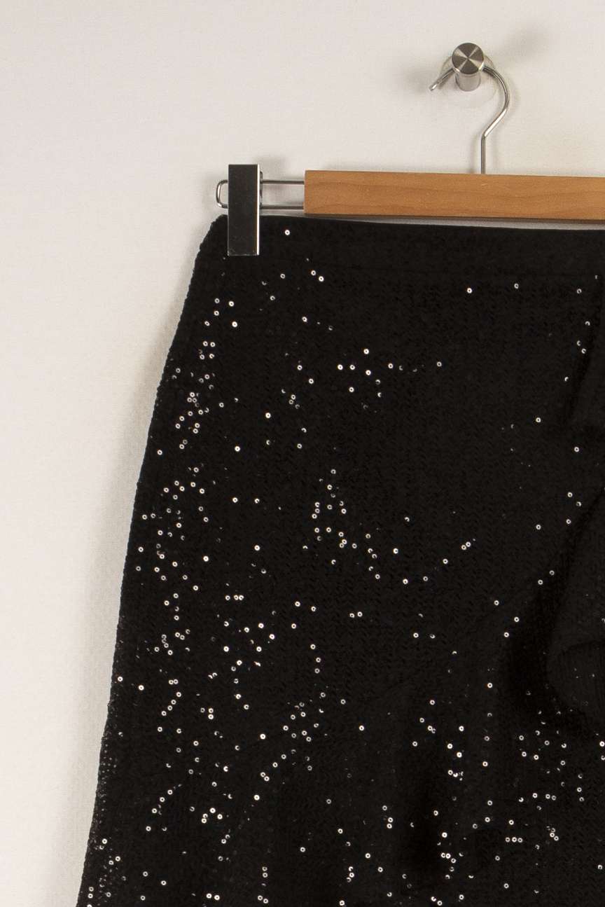 Jupe noire à sequins - Taille S/36 de la marque Suncoo | PARAD32769 - Vendu par Paradigme - Image 1