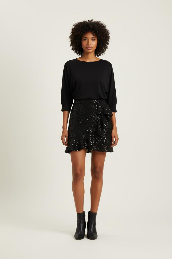 Jupe noire à sequins - Taille S/36