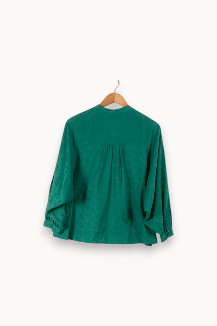 Blouse verte - Taille S/36 de la marque Caroll | PARAD32784 - Vendu par Paradigme - Image 3