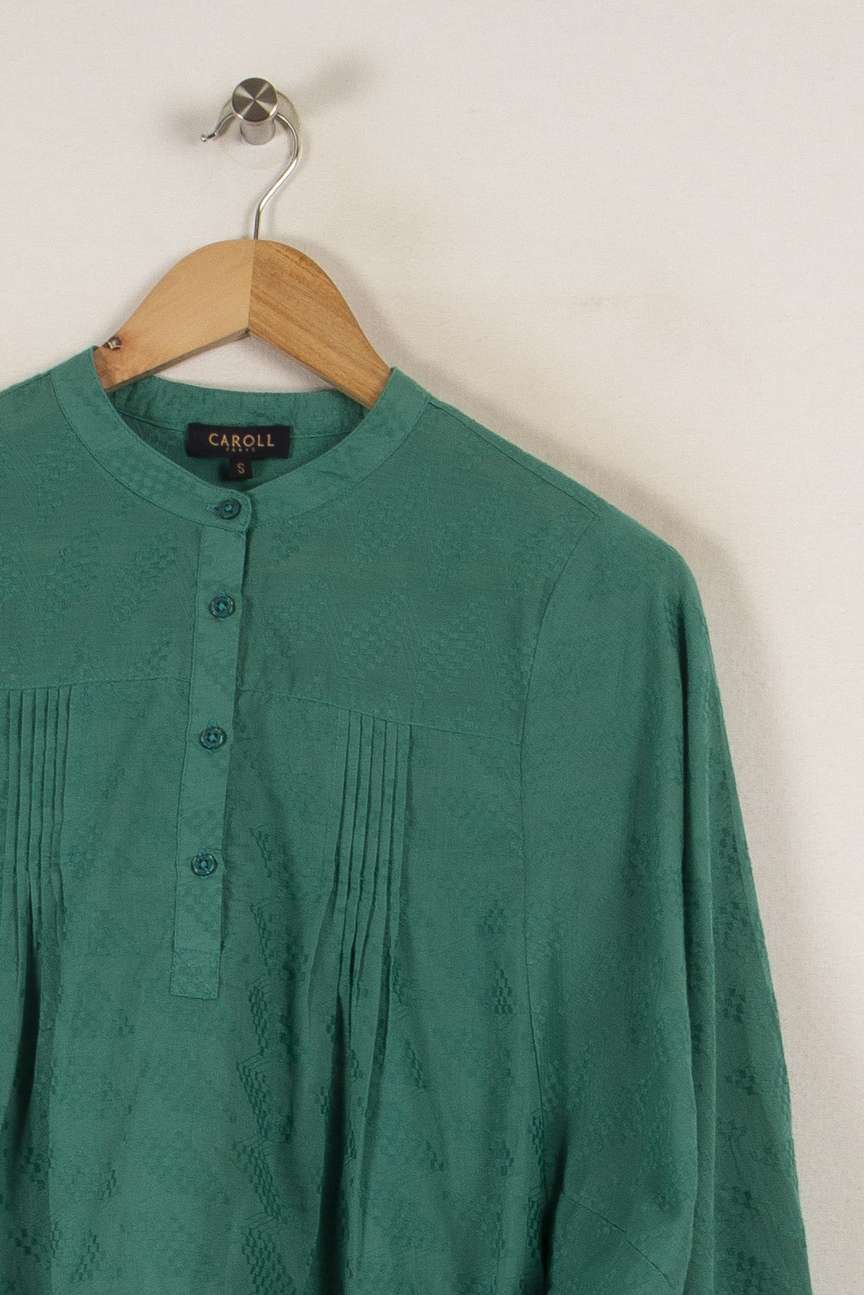 Blouse verte - Taille S/36 de la marque Caroll | PARAD32784 - Vendu par Paradigme - Image 2