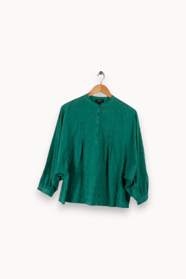 Blouse verte - Taille S/36 de la marque Caroll | PARAD32784 - Vendu par Paradigme - Image 1