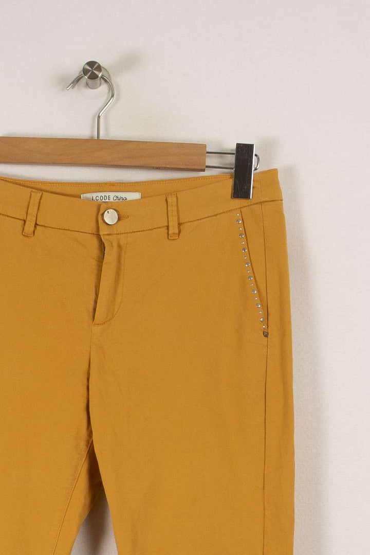 Pantalon Jaune - Taille M/38 de la marque I.Code | PARAD32785 - Vendu par Paradigme - Image 2