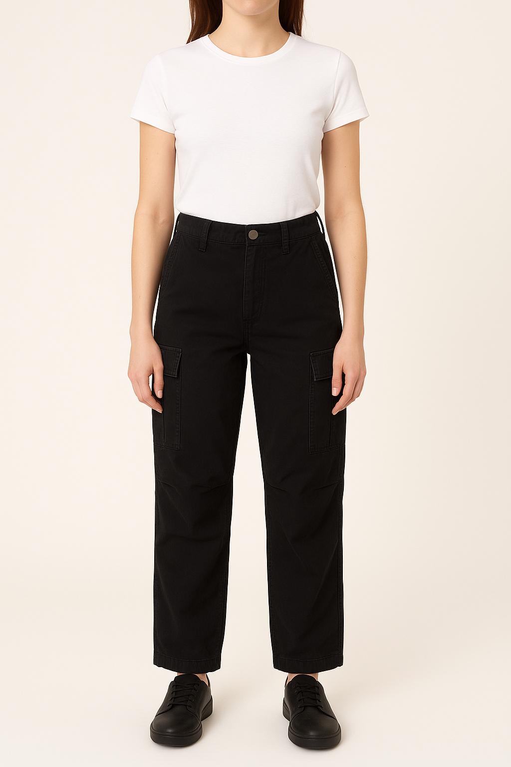 Pantalon Cargo Noir - Taille S/36 de la marque Carhartt | PARAD32827 - Vendu par Paradigme - Image 1