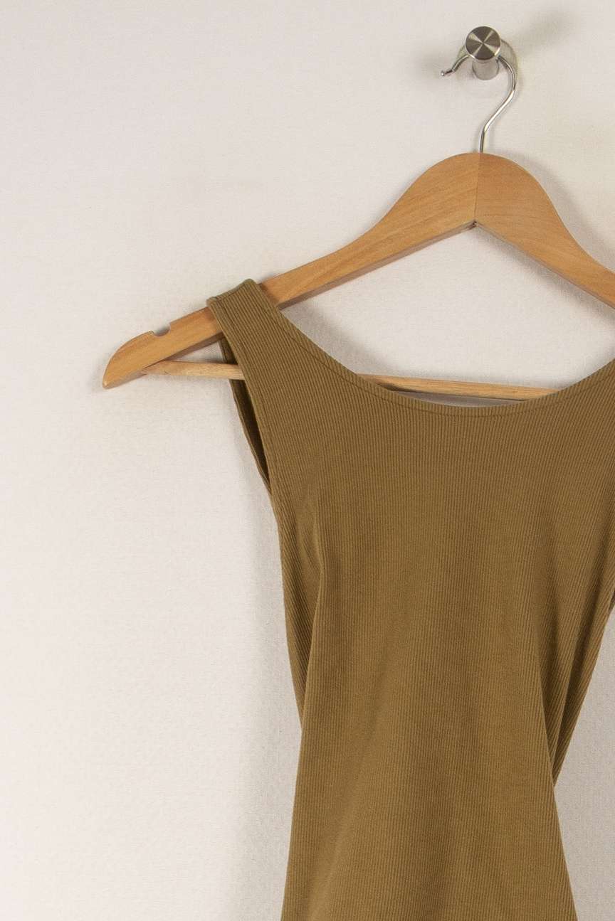 Top vert/marron - Taille L/40 de la marque Sézane | PARAD32844 - Vendu par Paradigme - Image 2